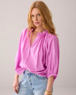 Airy wide-fit blouse