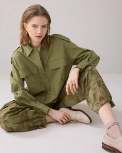 Army shirt blouse