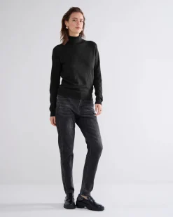 Basic polo neck jumper