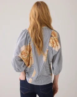 Blouse with unique print