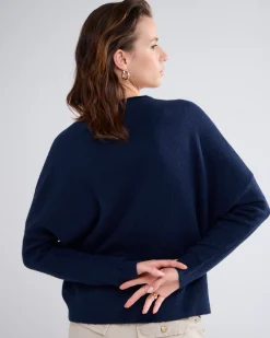 Boat-neck jumper