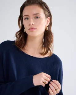 Boat-neck jumper