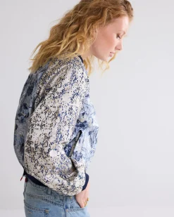 Bomber jacket jacquard