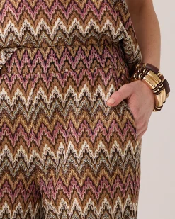 Flared trousers zigzag