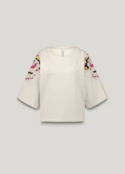 Hand-embroidered boxy jumper