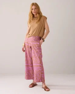 7/8th length two-tone trousers