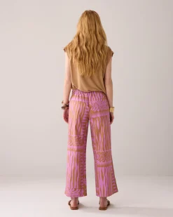 7/8th length two-tone trousers