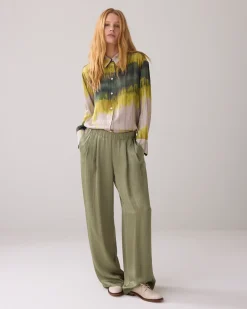 Tie dye shirt blouse made of Ecovero fabric