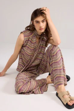 Top in Italian jaquard fabric