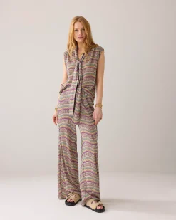 Top in Italian jaquard fabric