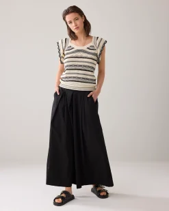 Top with butterfly sleeves