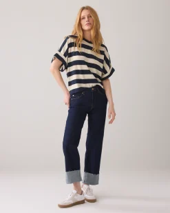 Top with rhinestone logo