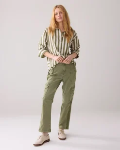 Trousers in a washed look