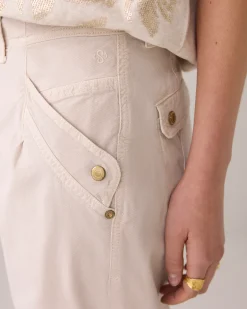 Trousers in twill fabric