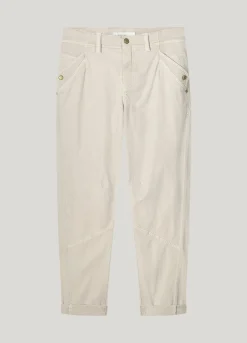 Trousers in twill fabric