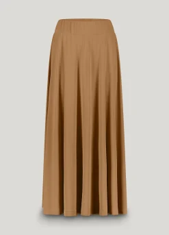 Wide ankle-length skirt