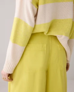 Wide-leg trousers in lyocell blend