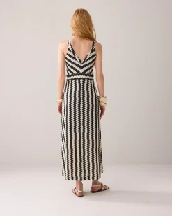 Zigzag maxi-dress
