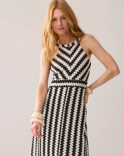 Zigzag maxi-dress